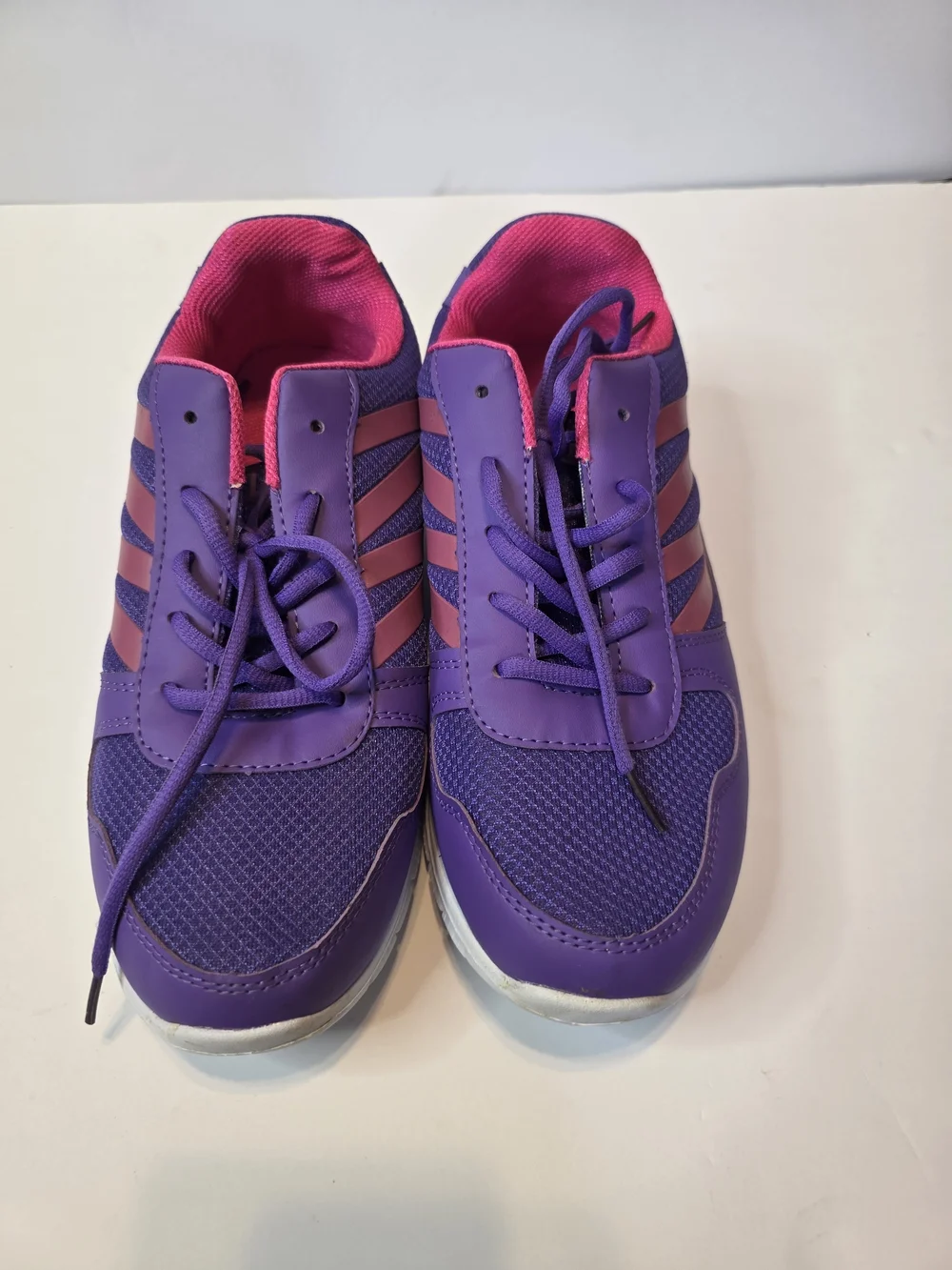 Amazon Kids Purple and Pink Athletic Sneakers